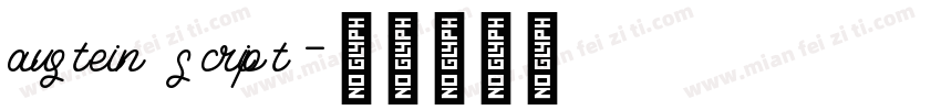 austein script字体转换